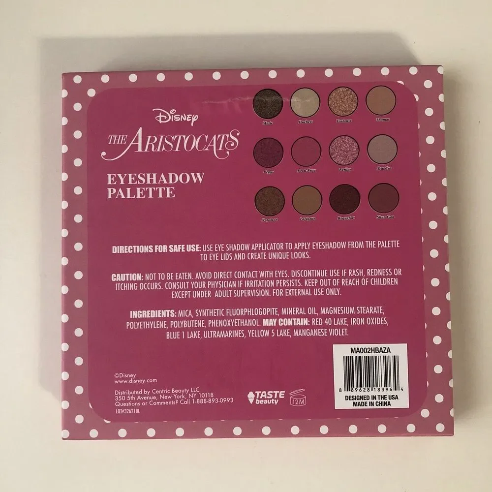 Taste Beauty Disney Aristocats Marie Eyeshadow Palette 0.63 Oz